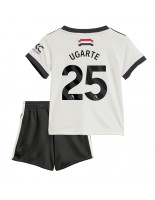 Manchester United Manuel Ugarte #25 Tredjedraktsett Barn 2024-25 Korte ermer (+ bukser)